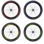 Mountain Bicycle Wheels MTB Rim Decal Stickers for XT M785